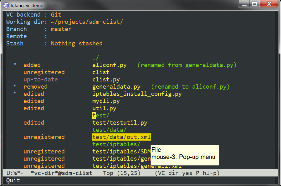 Version Control in Emacs